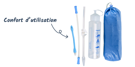 kit pour évacuer bouchon de selles